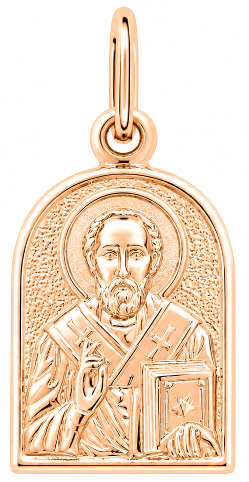 Золота ладанка "Св. Миколай"